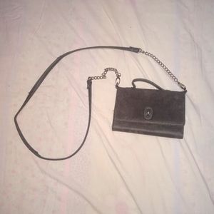 A handbag with removable strap